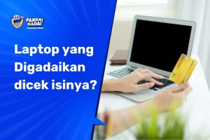 Ilustrasi gadai laptop aman tanpa membuka isi data pribadi nasabah di Pandai Gadai