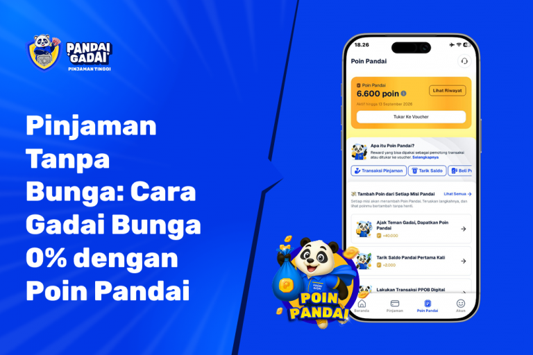 Pinjaman Tanpa Bunga Cara Gadai Bunga 0% dengan Poin Pandai
