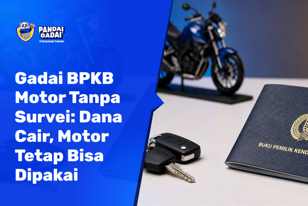 Gadai BPKB Motor Tanpa Survei Dana Cair, Motor Tetap Bisa Dipakai (2026)