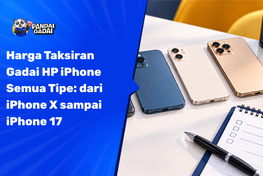 Harga Taksiran Gadai HP iPhone Semua Tipe dari iPhone X sampai iPhone 17